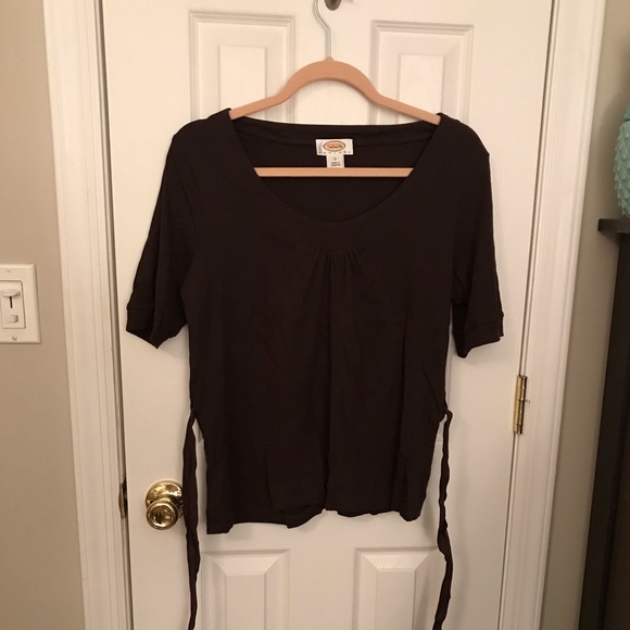 Talbots Tops - Brown Talbots cotton top. Bundle promo: send offer - 5 items for $35 🌸